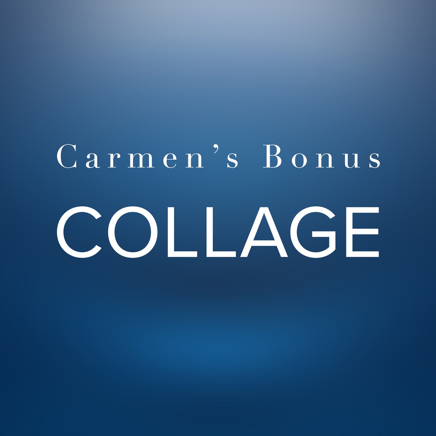 Le collage bonus de Carmen | Cartes de voeux